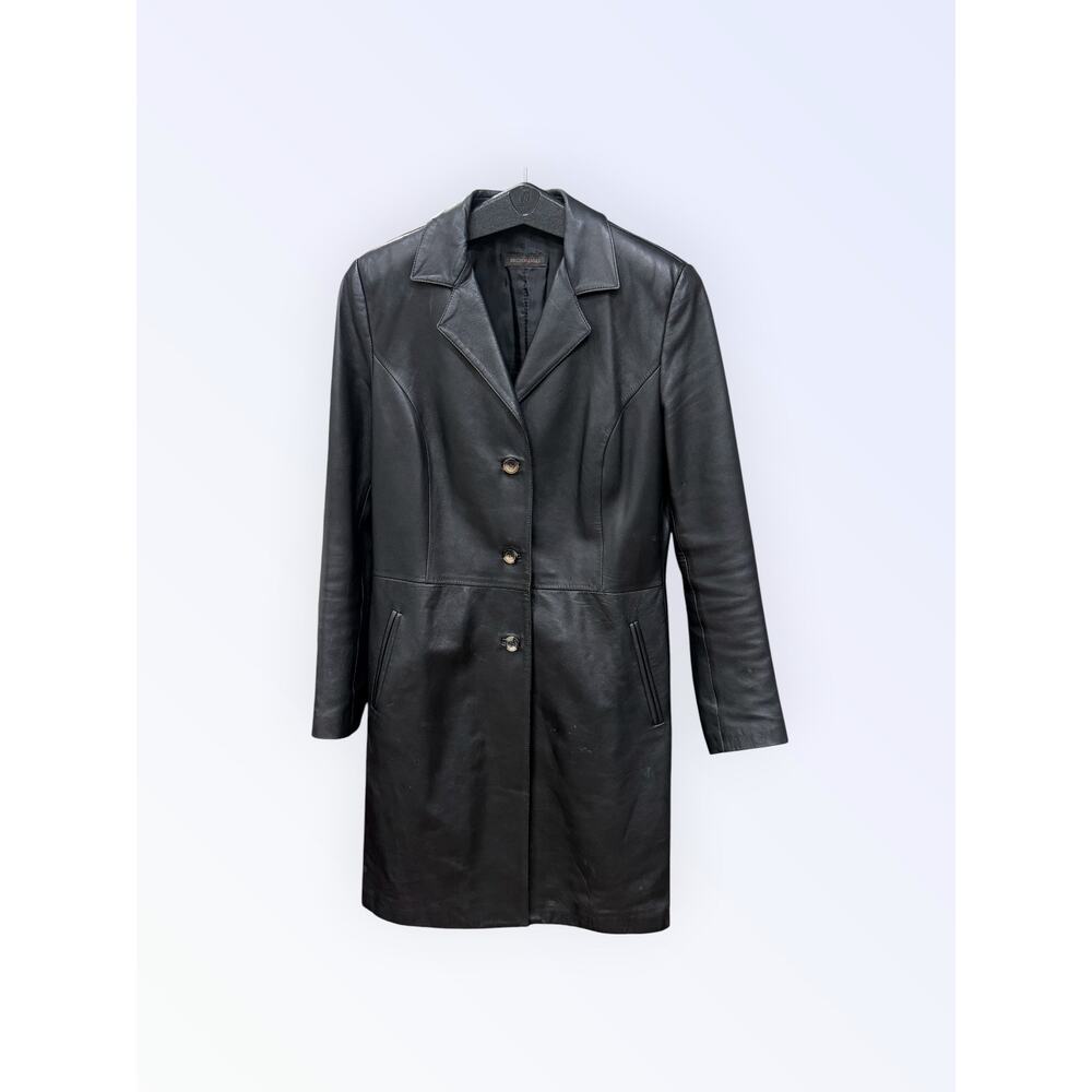 Bruno Magli Leather Jacket Black PreLoved